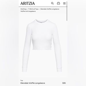 🌟 SOLD 🌟 Aritzia Tna Glendale Waffle Longsleeve